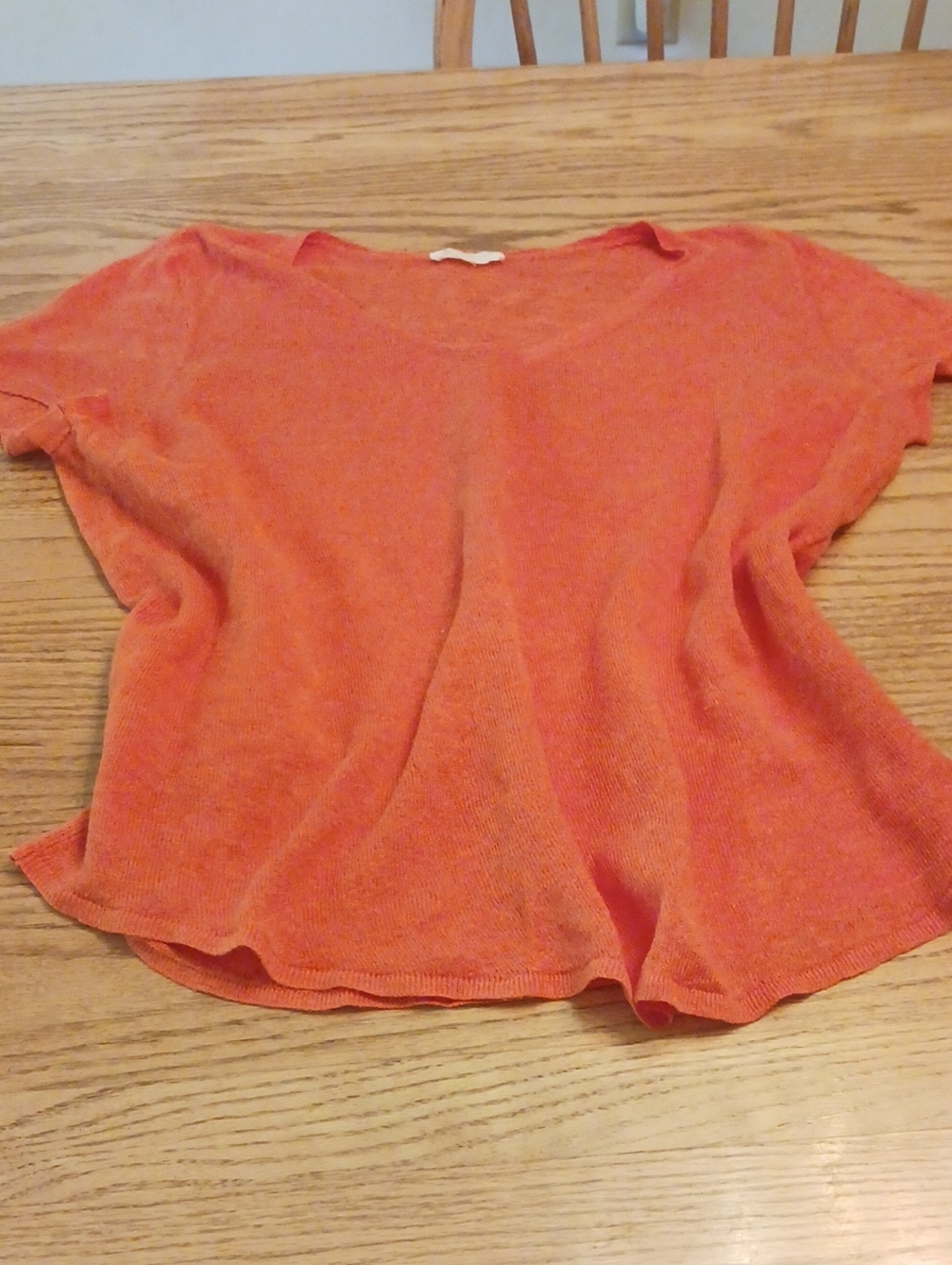 Eileen Fisher Organic Linen Cap Sleeve Sweater, Size Petite Large